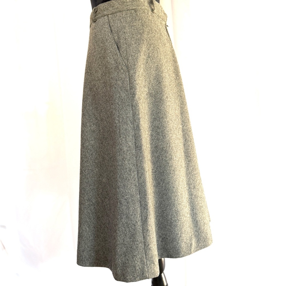 Evan Picone Vintage Midcentury Classic Gray A-Line Skirt - Picture 7 of 11